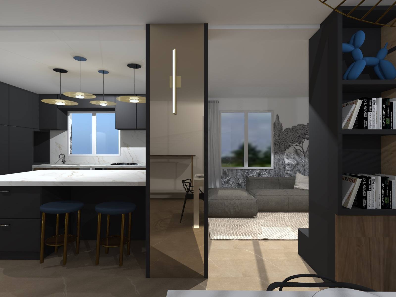 Comment séparer entrée et salon ?