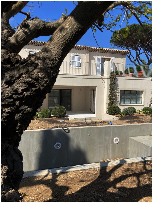 Rénovation et décoration d’une villa près de la mer à St Tropez.