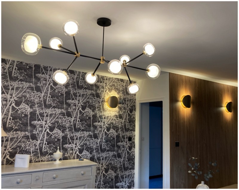 Décoration intérieure d'une maison entièrement repensée par l'agence d'architecture d'intérieur et de décoration d'intérieur basée à Aix en Provence et  à Rustrel dans le Luberon à Rustrel