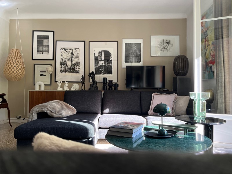 Rénovation d'un appartement d'artiste situé en plein coeur d'Aix en Provence : décoration soignée et objets d'art