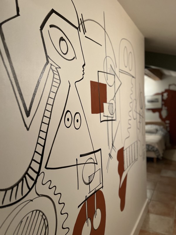 Très belle rénovation et décoration intérieure d'une bastide provençale à Rustrel en plein coeur du Luberon dans le département du 84