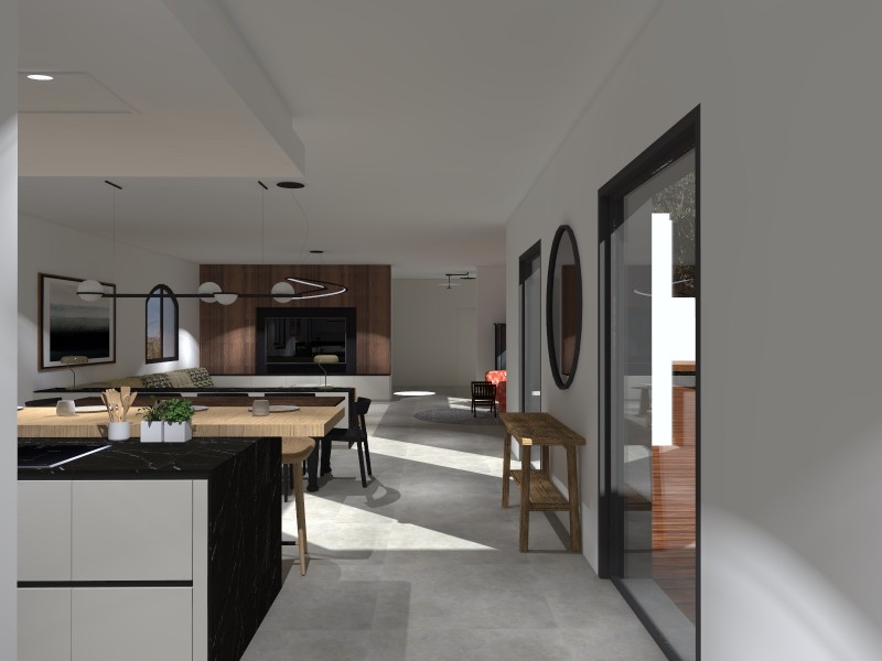 Rénovation intérieure de maison contemporaine à Eguilles