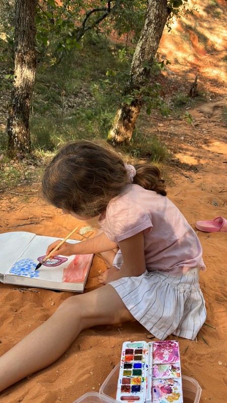 Stage et formations d'aquarelle et de dessin pour débutants ou initiés dans le luberon dans le Sud de la France en Provence