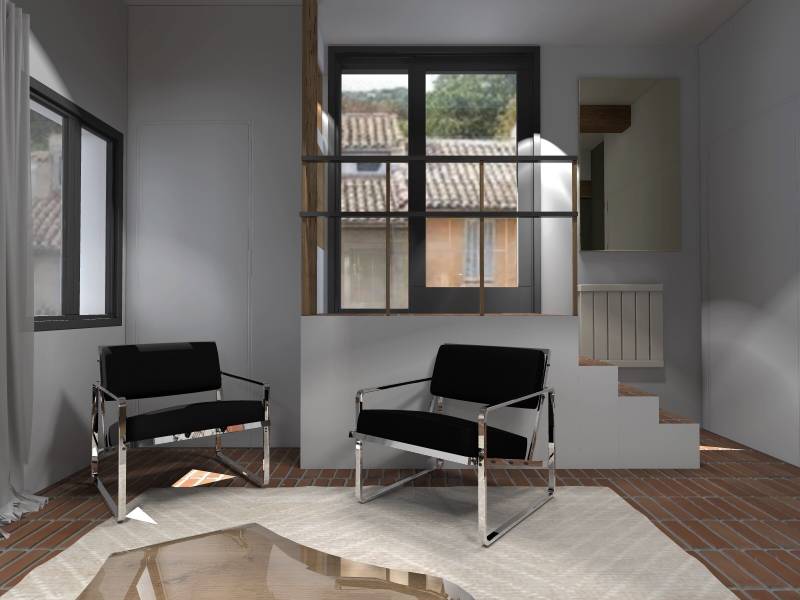 un esprit très année 50 : un mobilier vintage