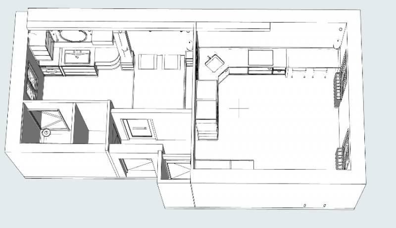 Rénovation complète d'un studio de 35 m2 en plein coeur d'Aix en Provence transformé en location Airbnb