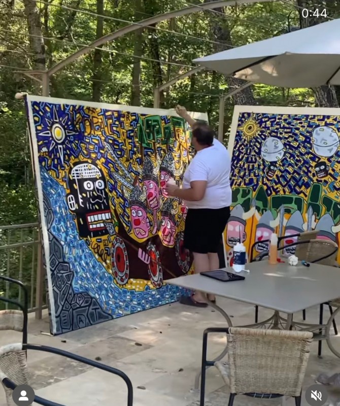 Artiste en résidence dans le Sud de la France à Rustrel dans le Luberon