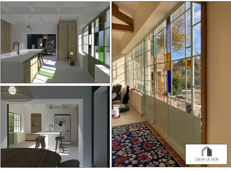 Rénovation intérieure et extérieure pour ce domaine situé dans le sud de la France