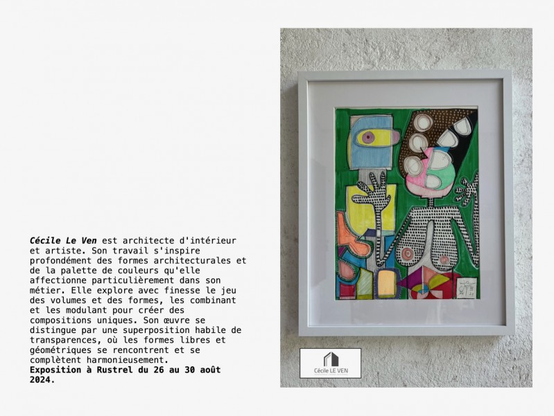 une architecte d’intérieur et artiste : Cécile le Ven