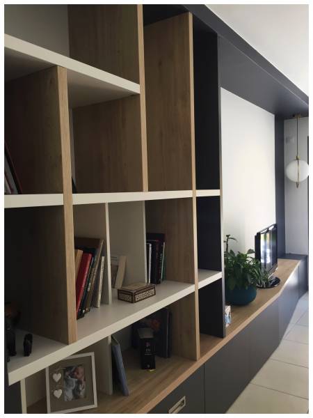 Aménagement intérieur sur mesure d'un appartement acheté sur plan à Aix en Provence