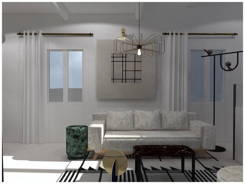 blanc et design pour cette réno