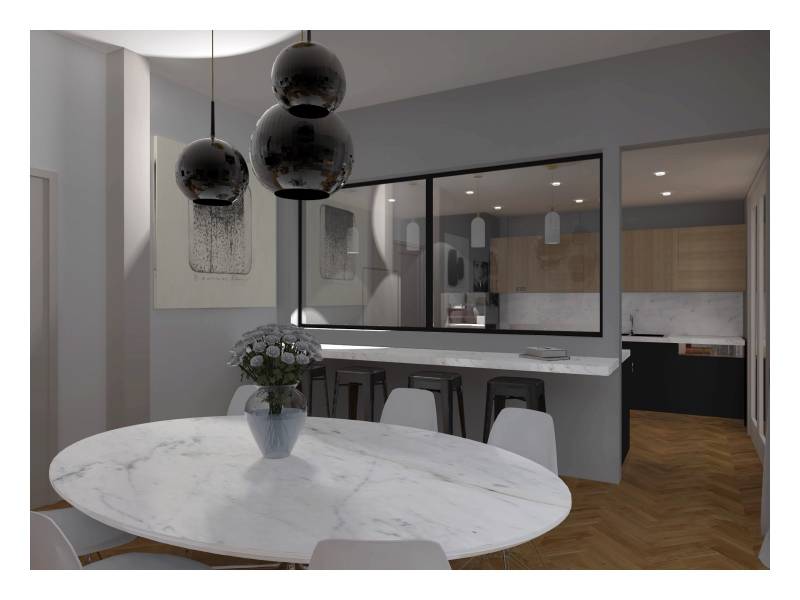 une vue 3 d exemple de projection réalité virtuelle