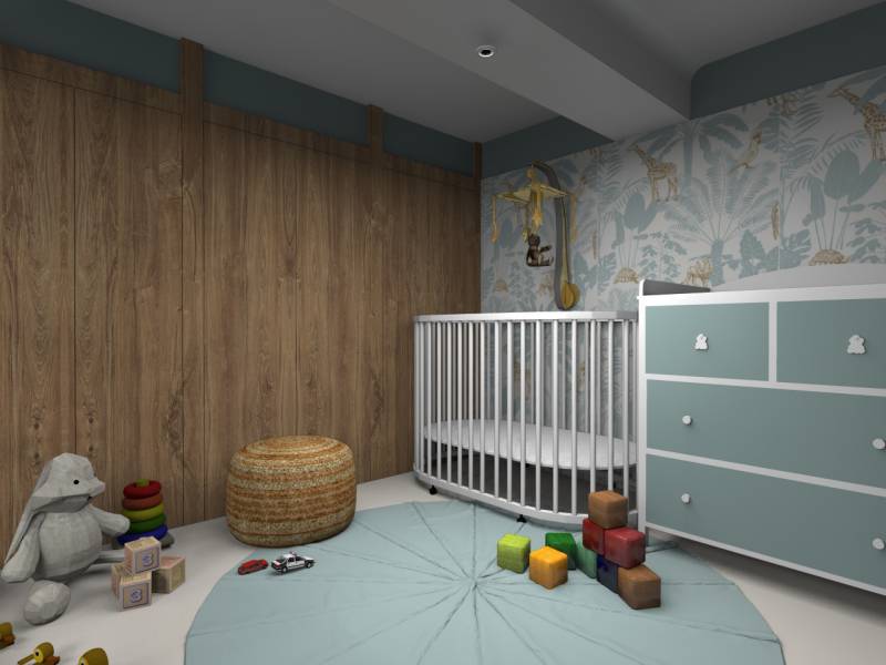 une chambre de bébé réalisée sur mesure